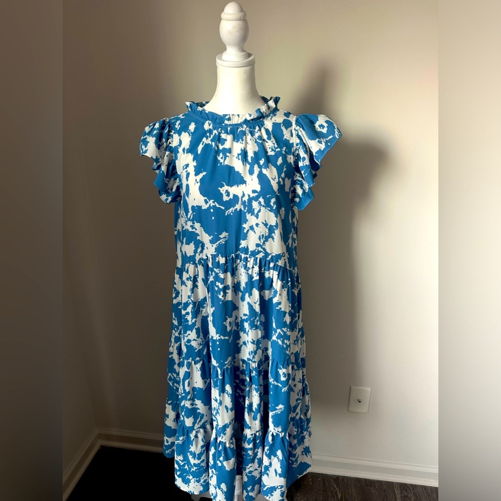 Dress Blue and White